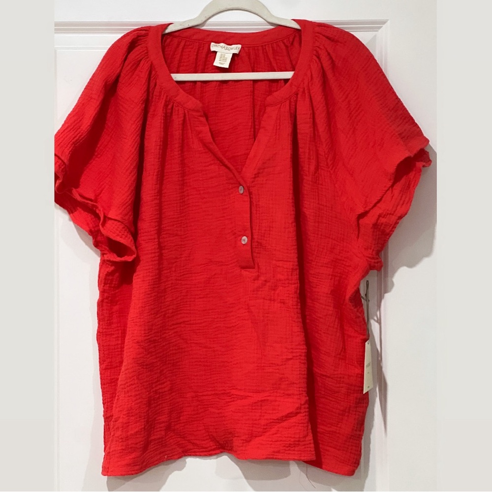 ❤️NWT Cynthia Rowley Cotton Shirt